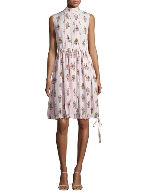 prada robot print dress|Prada Robot Print Shift Dress In Multi .